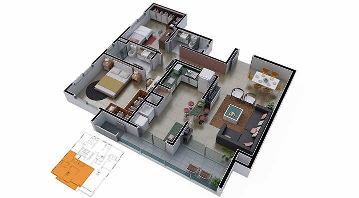 Residencial A. Koefender, planta (11 de 13)