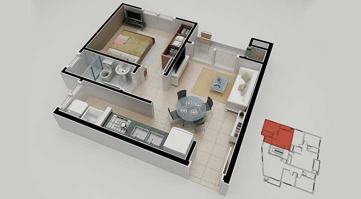 Residencial Luiza, planta (2 de 4)