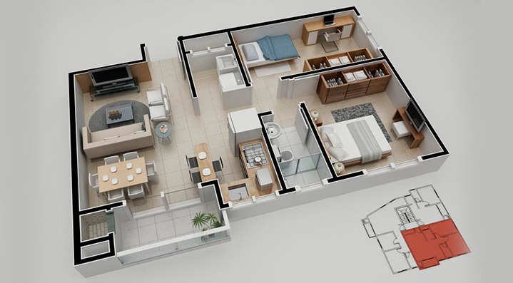 Residencial Luiza, planta (4 de 4)
