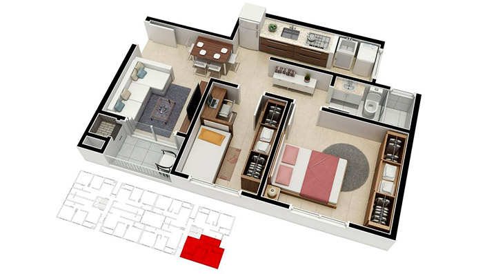 Residencial Ouro Branco, planta (4 de 5)